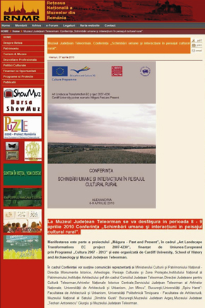 Reţeaua Muzeelor din România press release